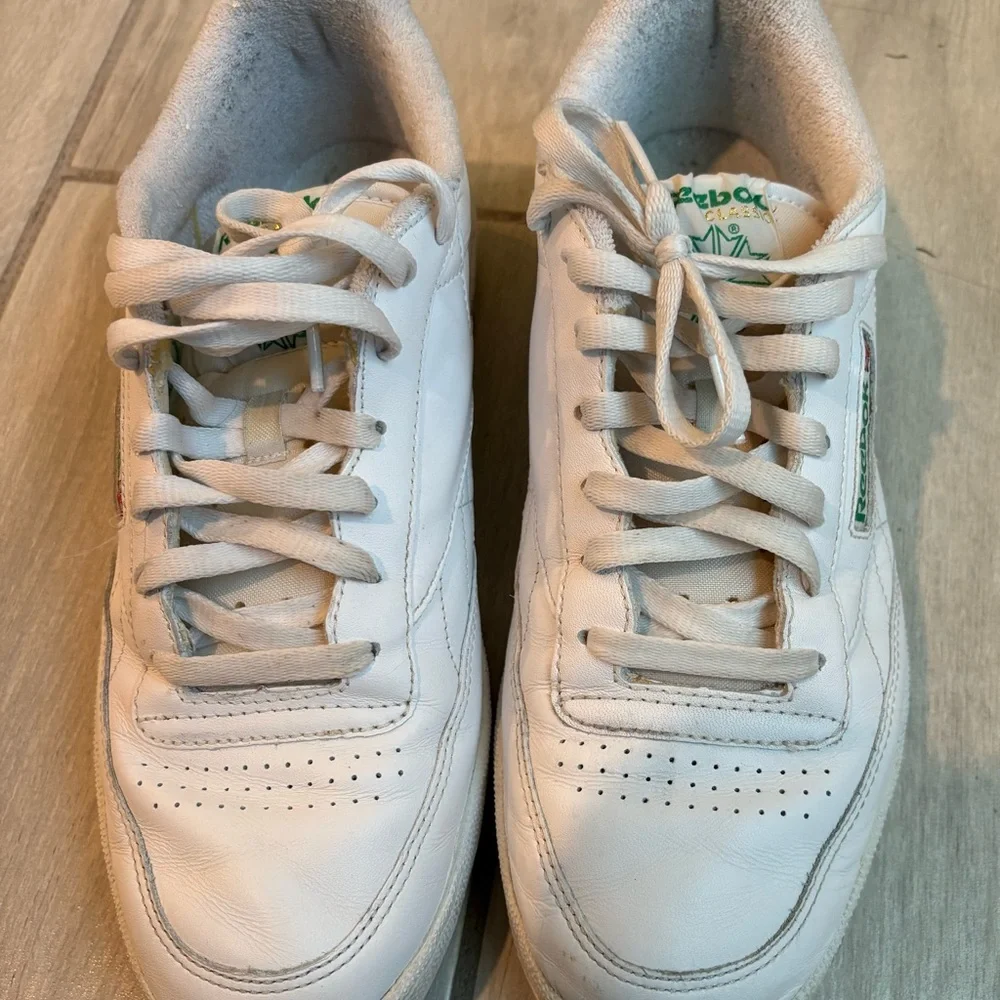 Reebok White Mens Sneakers, Sz 9.5 Used - Picture 8 of 11